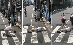 (影)遊日目睹老人摔倒 孩童驚呼「不能扶!」揭中國冷血社會醜陋狀況