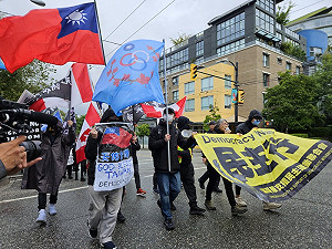 溫哥華紀念六四「民主行」 保衛台灣民主成焦點
