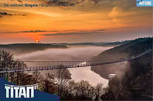 458公尺！德國世界第1長步行吊橋開放試膽