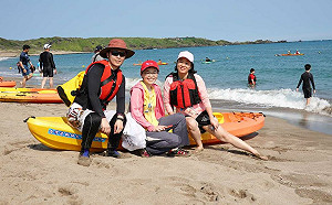 新北三芝國中親子划出獨特的母親節