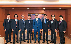 朱立倫會日本自民黨青年局長 國民黨：深度交流台日關係　