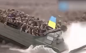 (影) 春季反攻在即 ! 大批烏軍渡船趕赴前線 俄軍急撤 18 處佔領區