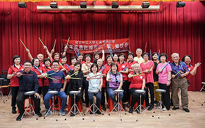 嘉市壯世代打擊樂團成軍  打出「勇壯」新桃城