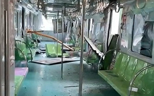 快訊》台中捷運出事！施工鐵架倒塌「貫穿隧道砸爛列車」 5人送醫