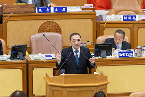 侯友宜強調面對惡勢力永不妥協