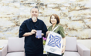 東京奧運會徽設計藝術家野老朝雄再訪屏東