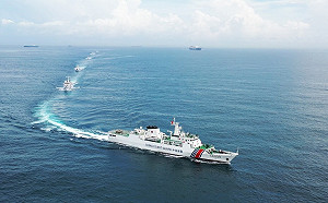 中國海警船近釣魚台長達35小時 日本持續監控