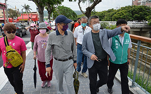 清水區人行步道再添一處 鄉親感謝蔡其昌爭取地方建設