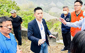 陳以信考察台南龍崎工廠用地 要求退輔會加速釋地 打造最美後花園