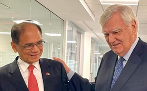 游錫堃：與同為民主信仰者的艾特沃會長時隔37年的重逢！