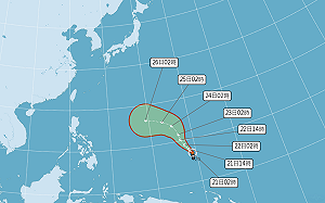 今各地多雲到晴 、下波鋒面轟強降雨! 「瑪娃」最快明變中颱