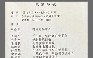 連前警政署長都跟im.B主嫌餐敘？！ 王鴻薇曝驚人餐敘名單 