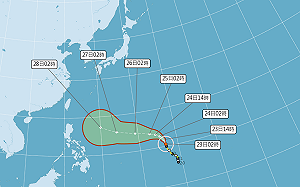 瑪娃颱風轉西北撲來 苗栗泰安狂降近200毫米雨量