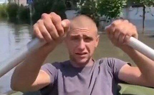 (影)放水開火窮凶極｢俄｣!赫松居民划船救人遭俄空襲 救援人員被開槍