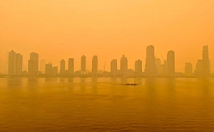 橘紅色煙霧吞沒整個紐約市! 加拿大山火霾害 市長建議民眾出門戴口罩