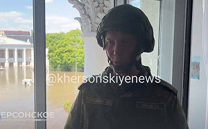 (影)睜眼說瞎話! 前俄傀儡州長無視背後淹水：人們生活正常一切安好