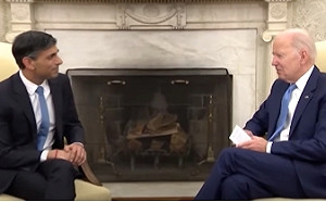 蘇納克訪美升官了? 拜登口誤稱「總統先生」 2人還扯上了邱吉爾