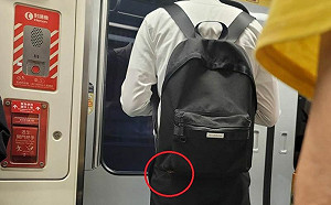 捷運男背包上驚見恐怖生物！萬人一細看怕爆