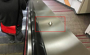 捷運手扶梯旁「一排尖尖的」！真實用途曝光