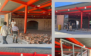 新北未啟用市場圍牆風吹就倒！網酸：猴猴做呆滯