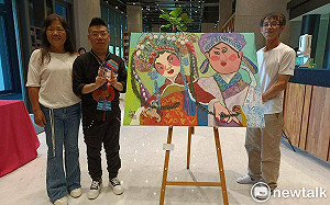 網銀基金會首場公益畫展 盼助身障藝術家邱聖凱圓人生夢想