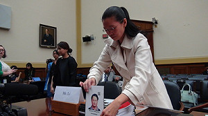 李明哲妻出席美聽證　請川普促北京放人