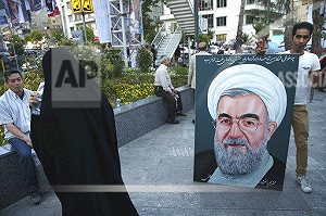 伊朗大選　溫和派現任總統羅哈尼連任成功