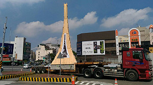 因應彌陀路拓寬 嘉義市228紀念碑遷至紀念公園內