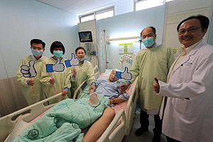 遭酒駕者撞成重傷昏迷的清潔隊員醒了