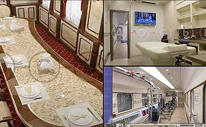 健身房、SPA、土耳其浴還有美容中心! 普丁豪華私人專列增加隱密性 內部曝光