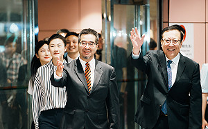 受馬英九邀請37名中生抵台 奧運桌球冠軍丁寧成「嬌」點