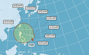 熱帶性低氣壓成形！最快明天增強為杜蘇芮颱風