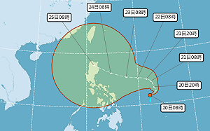 「準杜蘇芮」預測路徑出爐！氣象局：高壓決定影響台灣強度