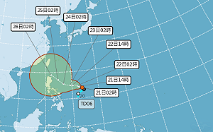 熱帶低壓偏北最快今天成颱 北東南12縣市熱爆
