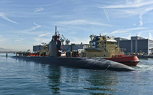 前腳走了「肯塔基」後腳來了「安納波利斯」 美核動力攻擊潛艦靠泊南韓