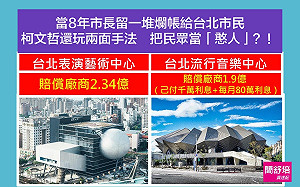 不只北流1.9億  還有北藝2.34億爛帳！簡舒培轟：柯文哲玩兩面手法 把民眾當「憨人」