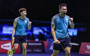 擊敗世界第一男雙 麟洋闖男雙決賽