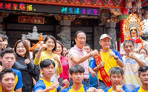 南投同框許淑華、藍議長  郭台銘曝：傍晚飛美 相信主流民意可大團結