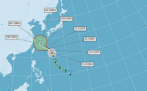 颱風路徑潛勢圖的紅圈是暴風圈？氣象局一圖解答