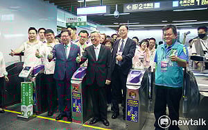 機捷A22站通車 張善政爭取納入中央運具、添購新車