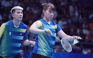 中華羽球隊混團四強取勝　挑戰衛冕