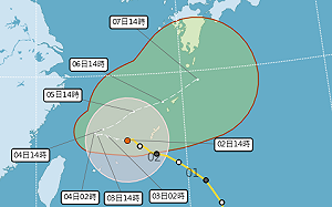 「卡努」暴風圈明天觸陸！4縣市首當其衝 降雨熱區一圖看