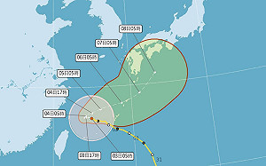 颱風卡努估深夜最靠近台灣！ 北北基宜風雨加強、中南部晚間防豪雨