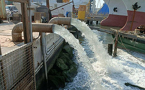 旗津大潮積水  高市水利局澄清無滯洪池及閘門損壞情事