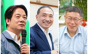2024選戰／侯友宜近一週好感度反超柯文哲 與賴清德聲量纏鬥中