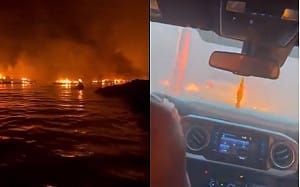 更新》震撼影像曝光！夏威夷觀光勝地茂宜島野火狂燒釀36死 通訊全斷民眾跳海逃生