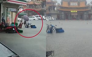 「比颱風天還誇張」豪雨炸台南多處淹水 市民灌爆黃偉哲臉書喊放假