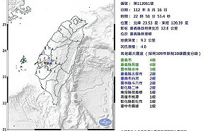 深夜規模4.0極淺層地震上下猛搖! 嘉義人：地鳴聲大到以為家要塌了
