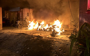 恆春男吵架縱火燒機車 周春米喊速辦嚴辦安民心