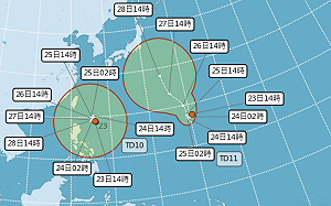 雙颱共舞？海上2熱帶低壓成形　專家揭可能路徑